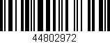 Código de barras (EAN, GTIN, SKU, ISBN): '44802972'