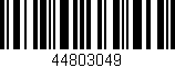 Código de barras (EAN, GTIN, SKU, ISBN): '44803049'