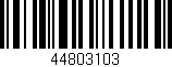 Código de barras (EAN, GTIN, SKU, ISBN): '44803103'
