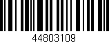 Código de barras (EAN, GTIN, SKU, ISBN): '44803109'