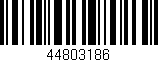 Código de barras (EAN, GTIN, SKU, ISBN): '44803186'