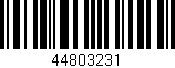 Código de barras (EAN, GTIN, SKU, ISBN): '44803231'