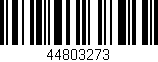 Código de barras (EAN, GTIN, SKU, ISBN): '44803273'