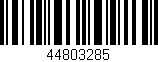 Código de barras (EAN, GTIN, SKU, ISBN): '44803285'