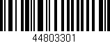 Código de barras (EAN, GTIN, SKU, ISBN): '44803301'