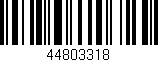 Código de barras (EAN, GTIN, SKU, ISBN): '44803318'