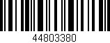 Código de barras (EAN, GTIN, SKU, ISBN): '44803380'