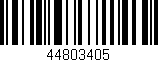 Código de barras (EAN, GTIN, SKU, ISBN): '44803405'