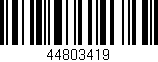 Código de barras (EAN, GTIN, SKU, ISBN): '44803419'