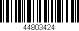Código de barras (EAN, GTIN, SKU, ISBN): '44803424'