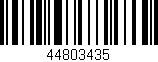 Código de barras (EAN, GTIN, SKU, ISBN): '44803435'