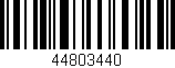 Código de barras (EAN, GTIN, SKU, ISBN): '44803440'