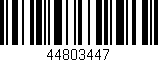 Código de barras (EAN, GTIN, SKU, ISBN): '44803447'