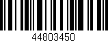 Código de barras (EAN, GTIN, SKU, ISBN): '44803450'