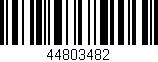Código de barras (EAN, GTIN, SKU, ISBN): '44803482'
