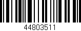 Código de barras (EAN, GTIN, SKU, ISBN): '44803511'