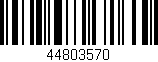 Código de barras (EAN, GTIN, SKU, ISBN): '44803570'