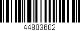 Código de barras (EAN, GTIN, SKU, ISBN): '44803602'