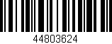 Código de barras (EAN, GTIN, SKU, ISBN): '44803624'