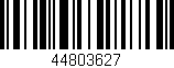 Código de barras (EAN, GTIN, SKU, ISBN): '44803627'