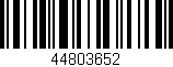 Código de barras (EAN, GTIN, SKU, ISBN): '44803652'
