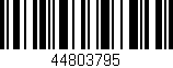 Código de barras (EAN, GTIN, SKU, ISBN): '44803795'
