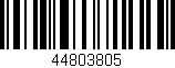 Código de barras (EAN, GTIN, SKU, ISBN): '44803805'