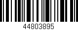 Código de barras (EAN, GTIN, SKU, ISBN): '44803895'