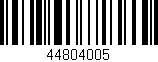 Código de barras (EAN, GTIN, SKU, ISBN): '44804005'