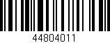 Código de barras (EAN, GTIN, SKU, ISBN): '44804011'