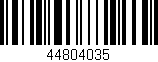 Código de barras (EAN, GTIN, SKU, ISBN): '44804035'