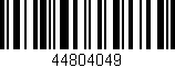 Código de barras (EAN, GTIN, SKU, ISBN): '44804049'