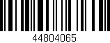 Código de barras (EAN, GTIN, SKU, ISBN): '44804065'