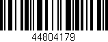 Código de barras (EAN, GTIN, SKU, ISBN): '44804179'