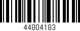 Código de barras (EAN, GTIN, SKU, ISBN): '44804183'
