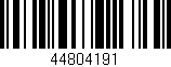 Código de barras (EAN, GTIN, SKU, ISBN): '44804191'