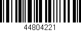 Código de barras (EAN, GTIN, SKU, ISBN): '44804221'