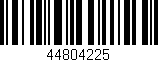 Código de barras (EAN, GTIN, SKU, ISBN): '44804225'