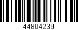 Código de barras (EAN, GTIN, SKU, ISBN): '44804239'