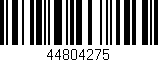 Código de barras (EAN, GTIN, SKU, ISBN): '44804275'