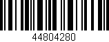 Código de barras (EAN, GTIN, SKU, ISBN): '44804280'