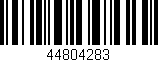 Código de barras (EAN, GTIN, SKU, ISBN): '44804283'