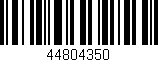 Código de barras (EAN, GTIN, SKU, ISBN): '44804350'