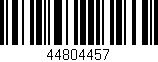 Código de barras (EAN, GTIN, SKU, ISBN): '44804457'
