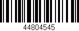 Código de barras (EAN, GTIN, SKU, ISBN): '44804545'