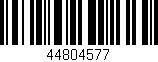 Código de barras (EAN, GTIN, SKU, ISBN): '44804577'