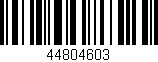 Código de barras (EAN, GTIN, SKU, ISBN): '44804603'