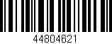 Código de barras (EAN, GTIN, SKU, ISBN): '44804621'