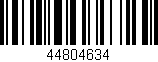 Código de barras (EAN, GTIN, SKU, ISBN): '44804634'