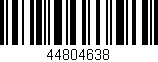 Código de barras (EAN, GTIN, SKU, ISBN): '44804638'